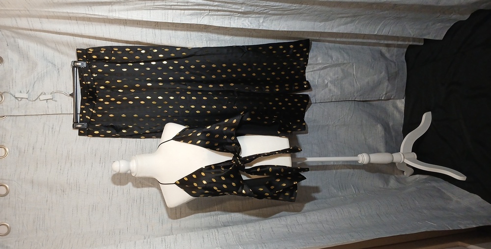 Never Fully Dressed Black and Gold Ensemble  Sz 12 NWT